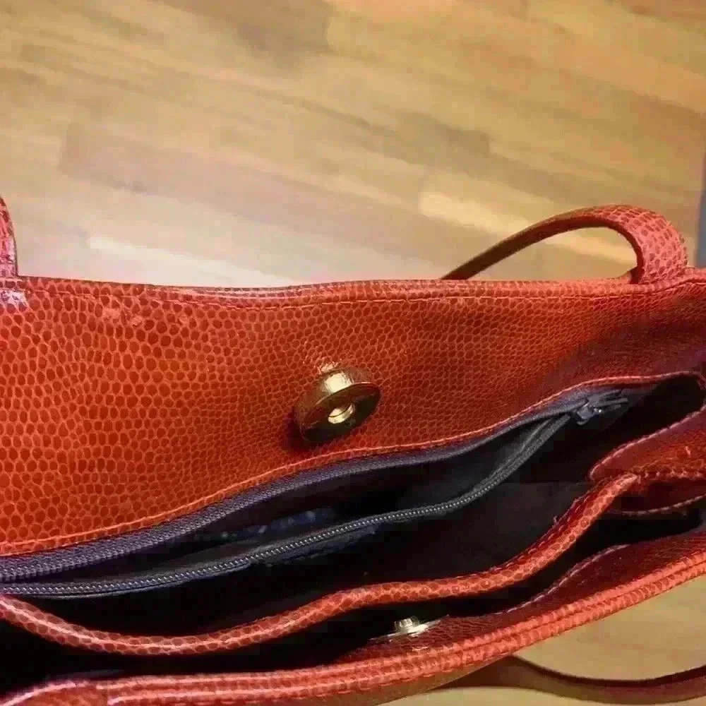 Desmo Burnt Orange Leather Purse/Handbag - Picture 6 of 7
